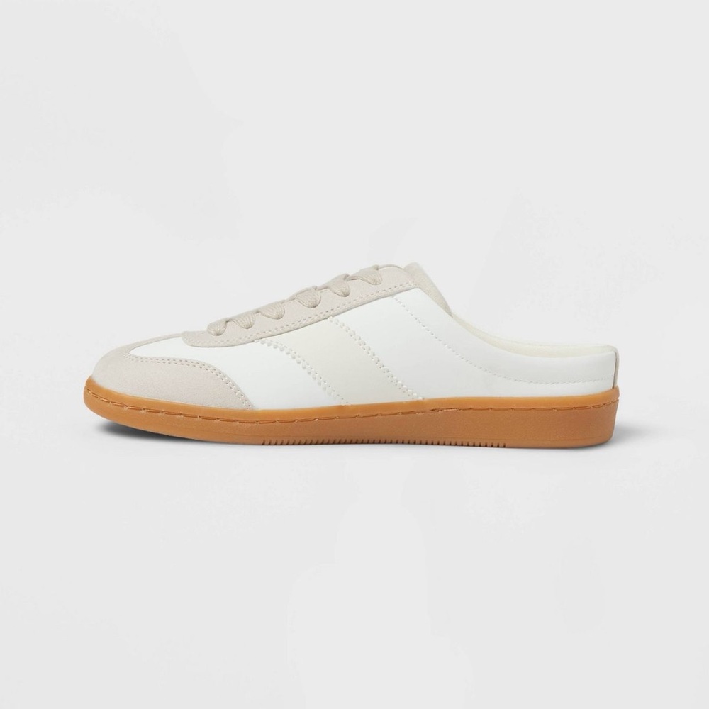 Women’s Sneakers with Memory Foam Insole - Universal Thread White Tan 10 - Picture 2 of 6